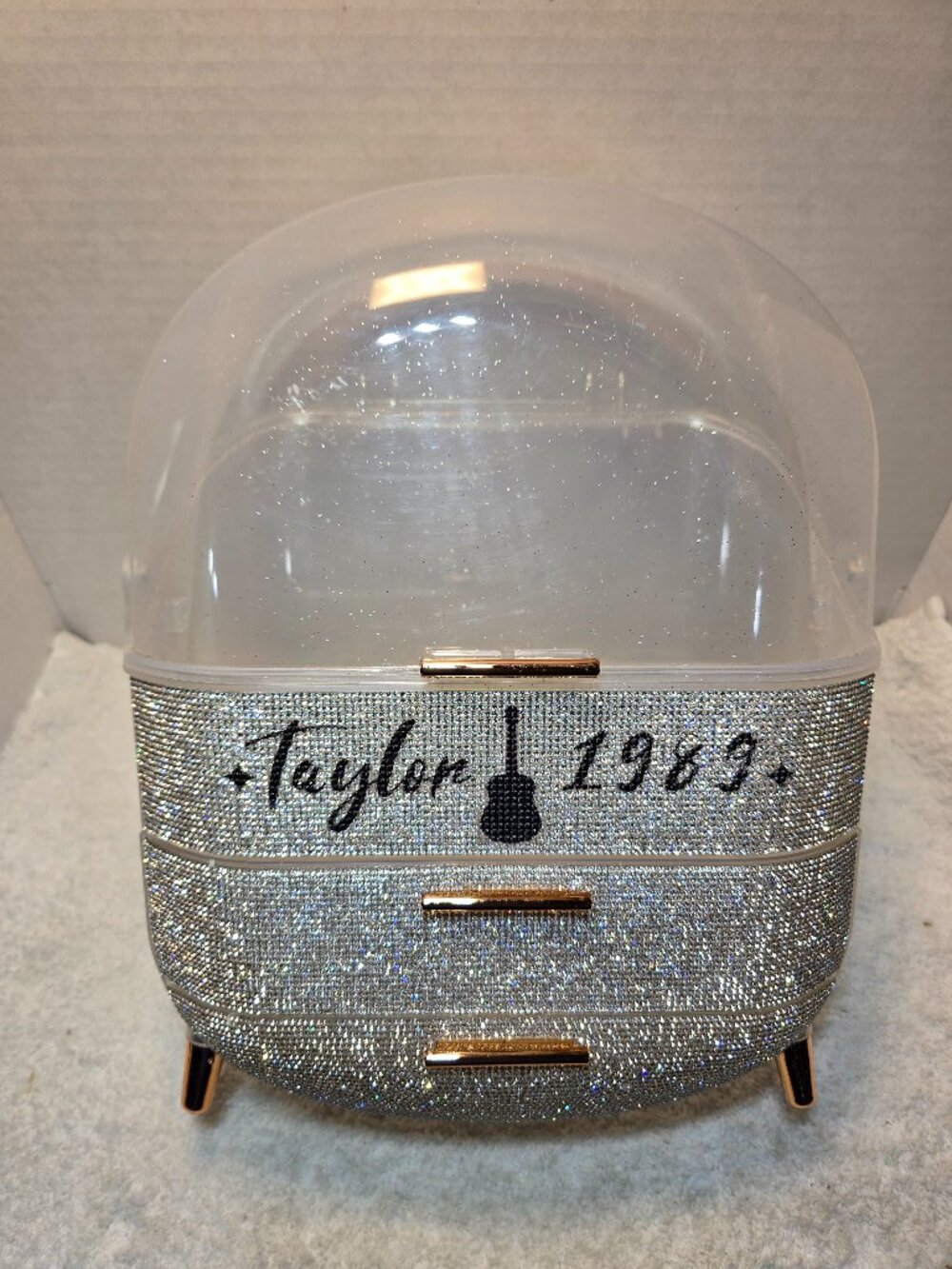 Taylor Swift 1969 Guitar Design Makeup Organizer & Storage Container w/Handle